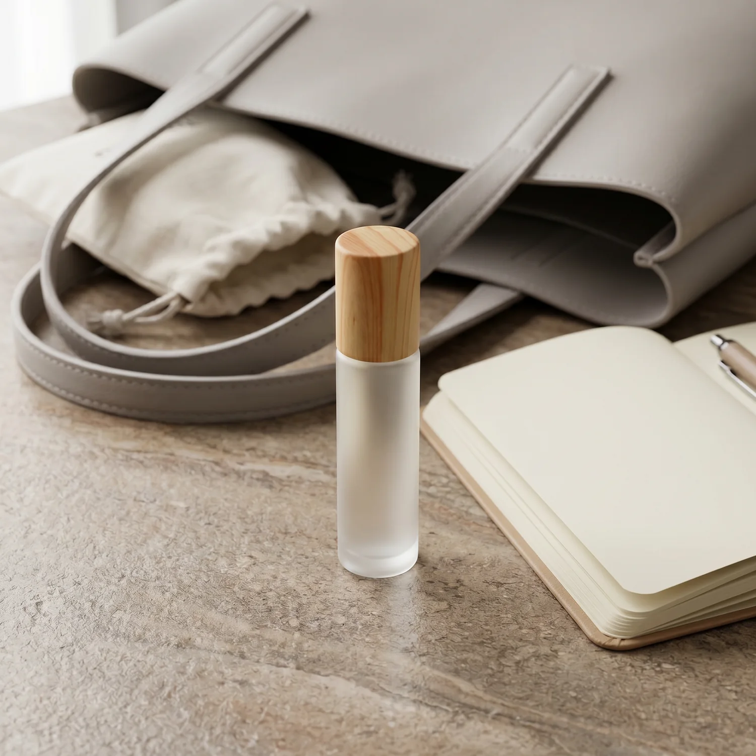 Terra Picta perfume oil inside a portable travel scene