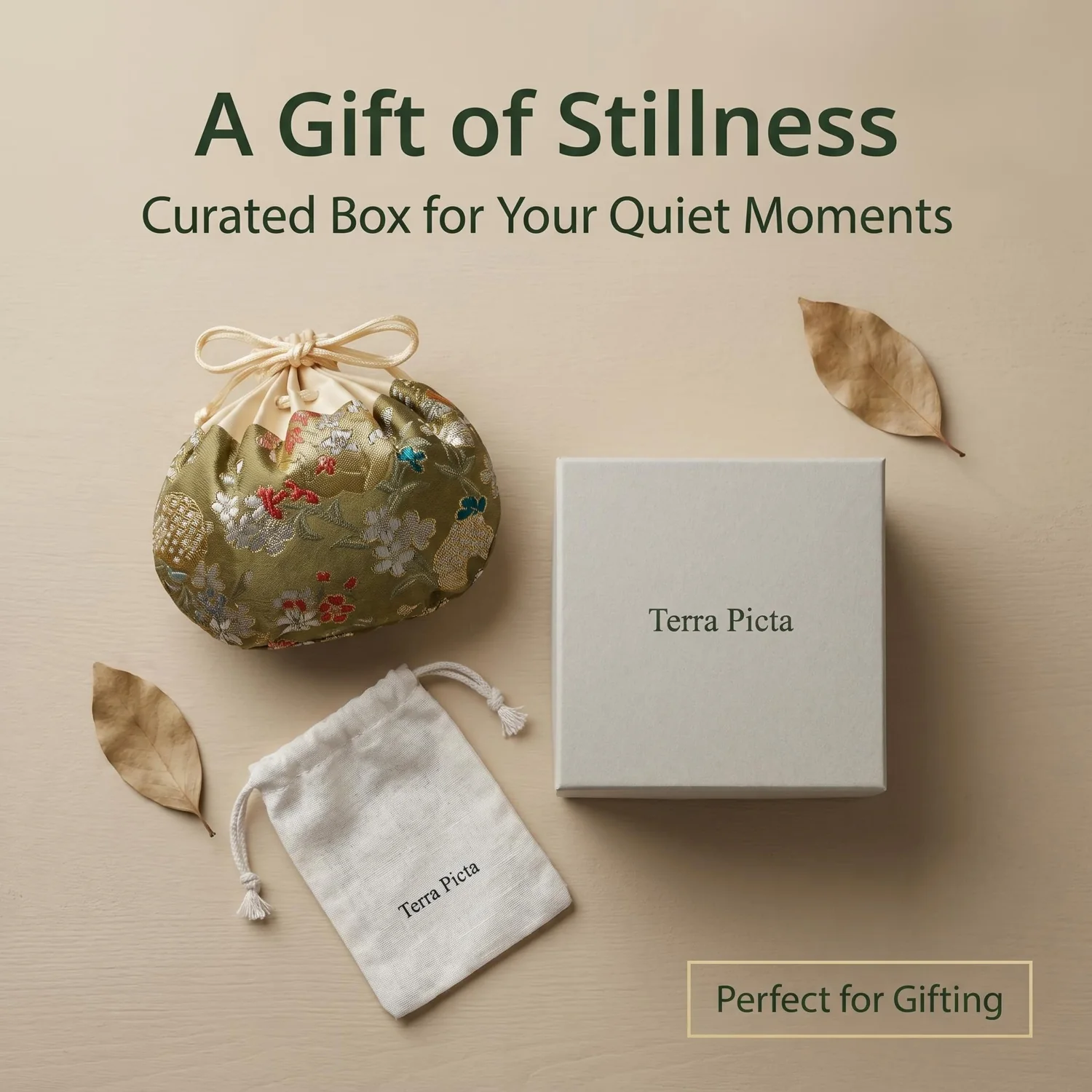 Blue sachet gift box story